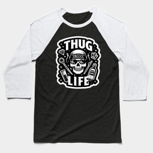 Thug Life Inspired Vector Design Baseball T-Shirt